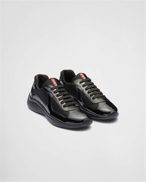 prada sneakers uomo chiare con banda rossa|Prada Livermore.